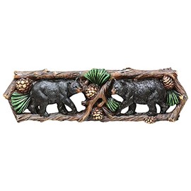 BLACK FOREST DECOR Pinecone Bears Cabinet Pulls - Set of 2