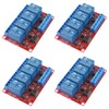ATNSINC 4pcs 12V 4 Channel Relay Module with Optocoupler Isolation
