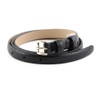 Abro Leather Adria Women's Belt W85 Black/Gold, Black / Gold