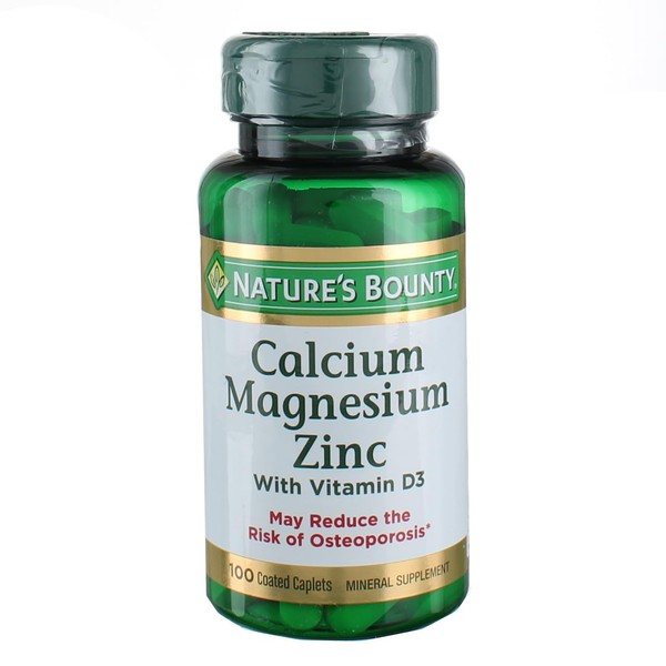 Nature's Bounty Nature's Bounty Calcium-magnesium-zinc Caplets, 200 Caplets (2 X