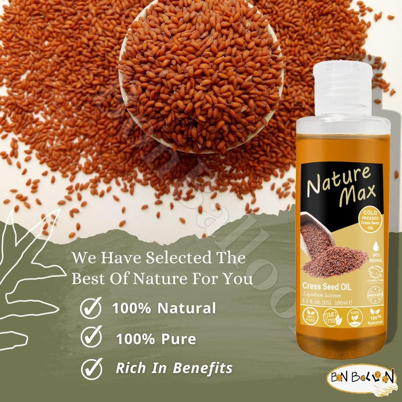 Nature Max Cresses Cress Oil Essential Oils Natural Undiluted Pure