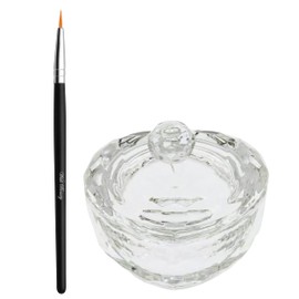 Wish beauty Tint Lash Brush + Heart Shape Dappen Mixing Dish 30 ML | Eyelash Eyebrow Tinting Tint