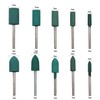 HEYMOUS Rubber Polishing Bits Polishing Drill Bit Green Buffer Abrasive