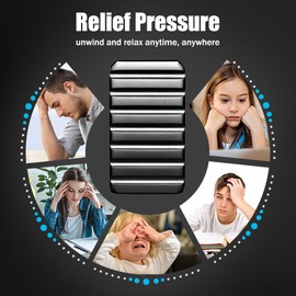 OBEST Metal Poker Fidget Slider, Stress Relief Toy Push Poker, Fidget Slider Toy, EDC Metal Fidget Slider, Fidget Toys, ADHD, Autism, Anxiety, Stress Relief, Haptic Decompression