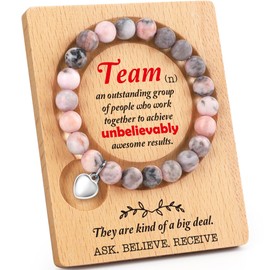 WZHENAINI Coworker Team Appreciation Gifts for Women - Funny Bracelets for Female Employees