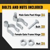 VIVIDA 1-5/8" Chain Link Gate Hinge Kit, Include Female &