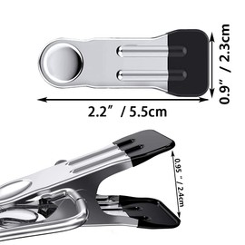 BERYLER® 30 Pack Long Lasting Stainless Steel Clothespins with Anti-Scratch Function, Strong Grip, Weather-Resistant, Use As Clothesline Laundry Clips, Food Packages Clips, Hanger Craft Clips