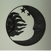 Collectible Badges Metal Art Celestial Sun and Moon Indoor Outdoor