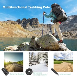 SPOTRAVEL Telescopic Trekking Poles, 2 Pack Aluminum Hiking Sticks, Lightweight & Portable Walking Pole for Camping Mountaining Backpacking (with Cork Handles, Blue)