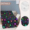 Glitter Stars Throw Blankets for Bed,Star Flannel Blanket for Unisex,Bright