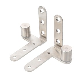 VILLCASE 2 Pieces Stainless Steel Heavy Duty Pivot Door Hinges for Carpenter's Hinges for Wooden Doors
