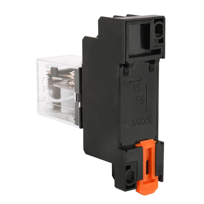 Weasch 2Pcs Electromagnetic Power Relay, HH52PL, AC 24V Coil, DPDT