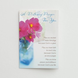 DaySpring Tarjetas inspiradoras en caja para cumpleaños, diseño de flores de alegría, 37110, versión original