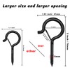 Ansxiy 10 PCS 3 inches Q-Hanger Hooks with Safety Buckle,