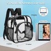 KUI WAN Clear Backpack Stadium Approved 12x12x6 Small Clear Bag