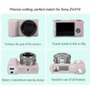 Pocoukate Case for Sony ZV-E10 Vlog Camera, Soft Silicone Protective