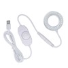 Microscope Lighting Lamp Spiral Buckle Adjustable Brightness LED Ring Light