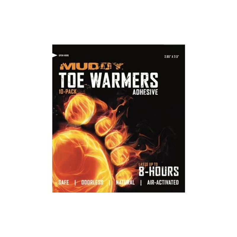 Muddy Toe Warmer W/Adhesive / 10 Pack