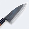 包丁 出刃 元兼「極上」鍛造黒打両刃出刃包丁150mm