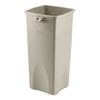 23 gal. Square Beige Trash Can