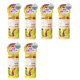 Bright Cosmetics DET Clear Bright & Peel Fruit Enzyme Powder Wash, 2.6 oz (75 g) x 6 Packs