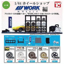 1/64 Wheel Shop WORK Edition [All 5 Types Set (Full Comp)] Gacha Gacha Capsule Toy