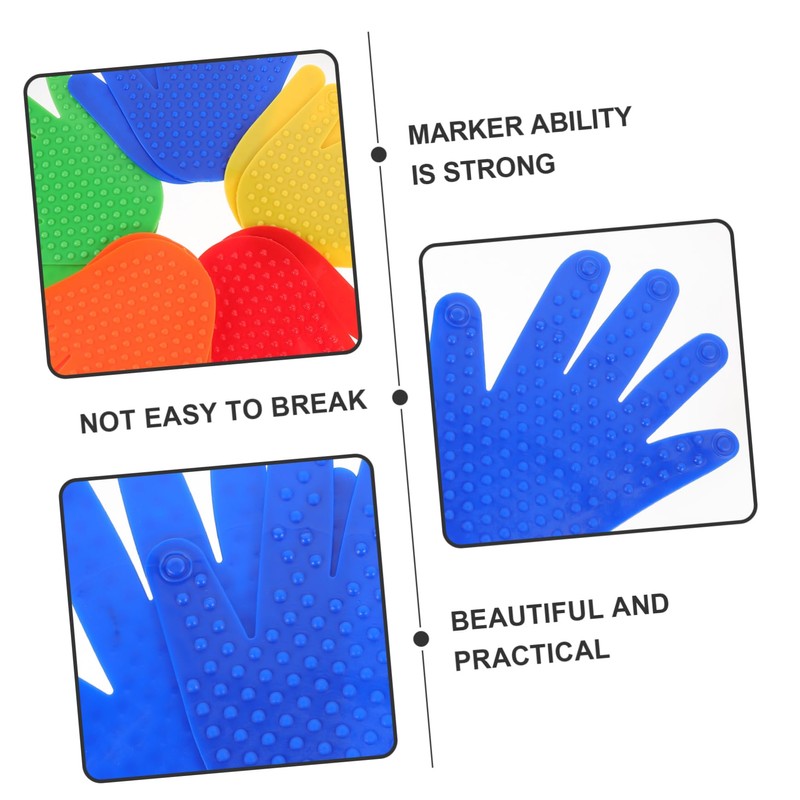 BIUDECO 5Pairs Compact Classroom Carpet Markers Spot Markers for Training