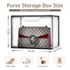 Purse Organizer for Closet,Clear Acrylic Display Case for Handbag Organizer,
