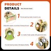 Tanstic 4Pcs 2 Inch V Groove Wheels with Bracket, 1045