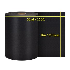 Black Cut Away Embroidery Stabilizer Backing (8 in x 50 yd Roll), Seneme Stabilizer for Embroidery Medium Weight 2.5 oz Cutaway Embroidery Stabilizers for Machine Embroidery Stabilizer and Hand Sewing