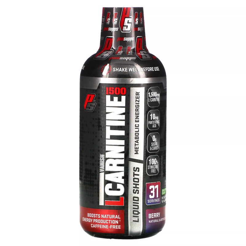 ProSupps L-Carnitine 1500 Liquid Shots, Berry, 16 fl oz (473