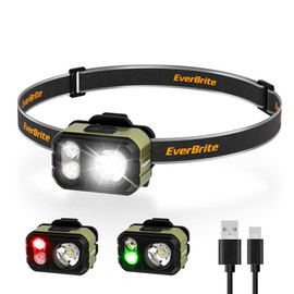 EverBrite 400LM Ultralight Headlamp, 1.59oz Head Lamp with Hat Clip
