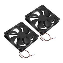 ULTECHNOVO 2pcs Computer Case Fan with Dual Ball Bearings Automatic Speed Control High Airflow Cooling for Servers Reliable Easy to Install Optimizes Cooling Efficiency