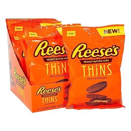 Reese's Peanut Butter Cup Milk Chocolate Thins, 3.1 oz