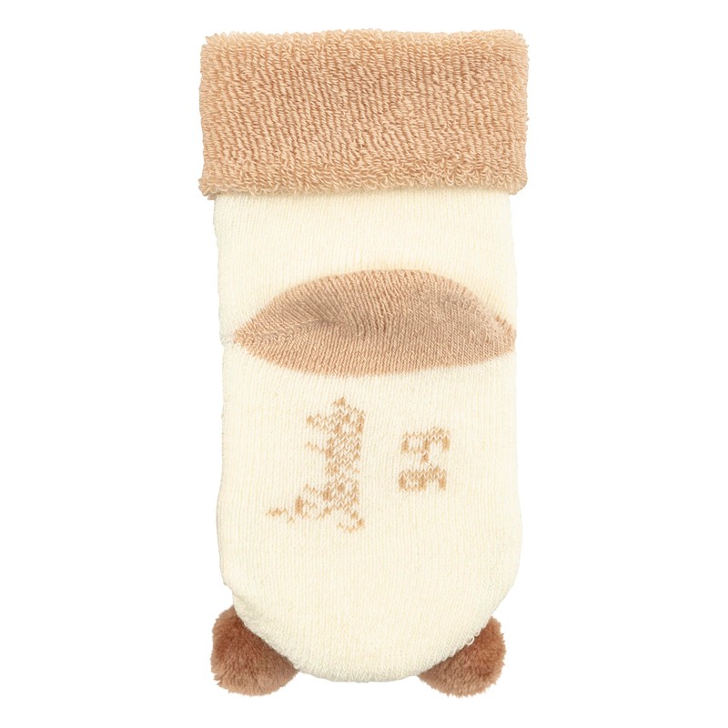 Sterntaler Unisex Baby Rattle Socks Bear, Ecru, 16, ecru