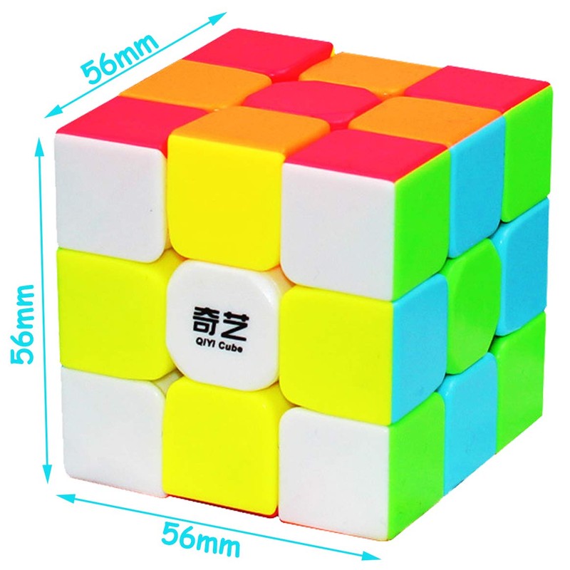 TANCH QIYI Speed Cube 3x3 Stickerless Magic Cube Puzzle Toy