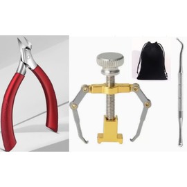 JNEYVIC Nagelzange Kopfschneider Edelstahl Nagelschere Fussnägel Fußnagelzange Scharfe Spitze Fussnagelschere Eingewachsene Nägel Nagelhautzange mit 1 Korrektor, 1 Nagelpicke, 1 Aufbewahrungstasche