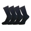 PAX Select #CH625 100% Pure Cotton, 5-Toe Socks, Black, With