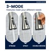 DAYONE 2 Handle Kitchen Faucet with Soap Dispenser, Two-Handle Kitchen