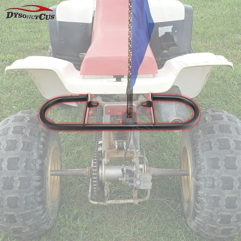 DYSO For Yamaha Warrior 350 ATV Black Rear Wide Grab