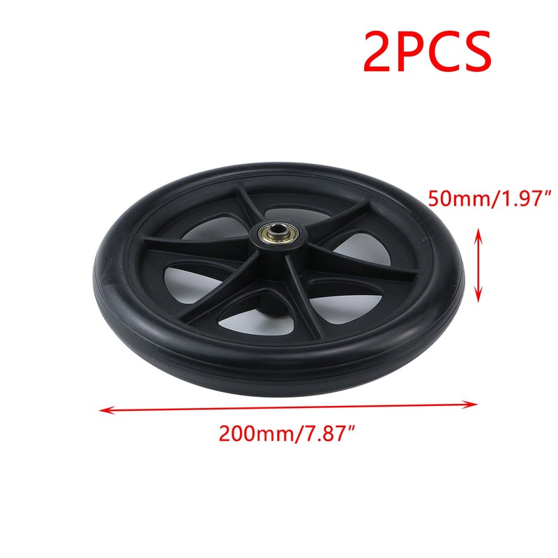 Crapyt 2 PCS Walker Wheels Replacement Drive Walker Replacement Parts