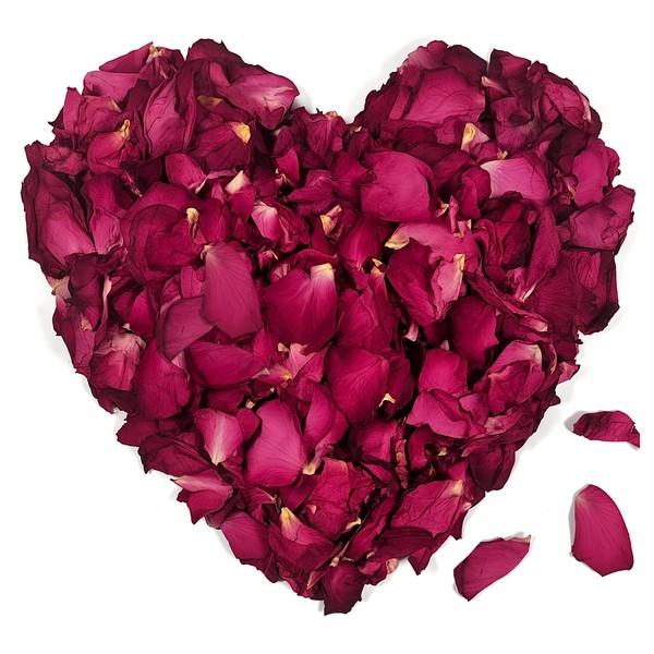 HXJDAM Flower Confetti Wedding, 250 g, Natural Dried Rose Petals