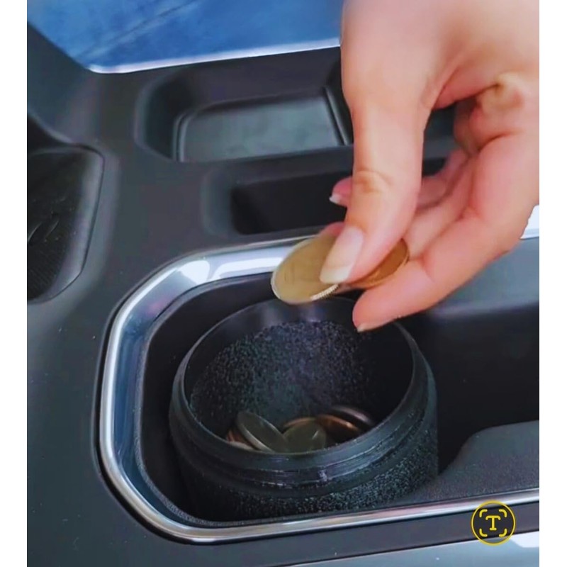 Coin Caddy Coin Holder for Cars Low Profile Change Coin