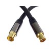 Premium Cord HQ TV Aerial Cable M/F 75 Ohm (135