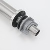 Ibergrif M18103 Kaltwasser-Waschtischbatterie, Einhand-Waschtischbatterie für Außenbereich, Gäste-WC, Edelstahl, Grau