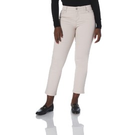 Bandolino Women's Mandie Signature Fit 5 Pocket Jean, Creamstone, 8P Short