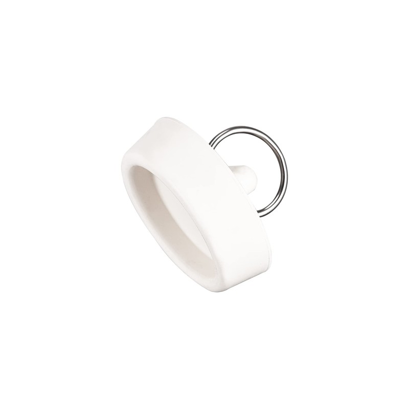 sourcing map Rubber Sink Plug, White Drain Stopper Fit 1-5/8"
