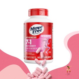 Move Free joint health 7-in-1 Glucosamine Chondroitin Plus Calcium Complex Vitamin  Supplements for Women Multi-Vitamins + Multi-Glucosamine 120 Pills - Specification: Women's Glucosamine