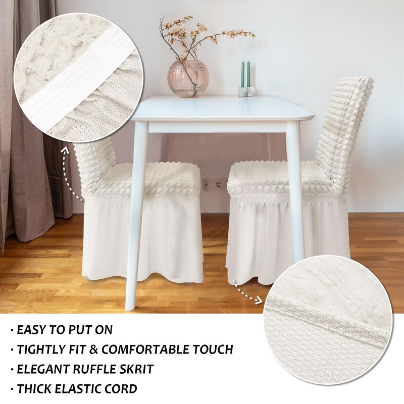 NICEEC High Stretch Chair Covers for Dining Chairs Covers Set