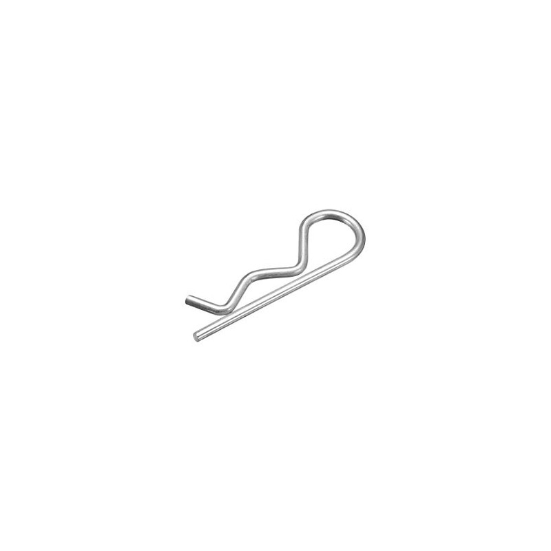 sourcing map Clip Pins 2mm Wire Carbon Steel 40mm Length